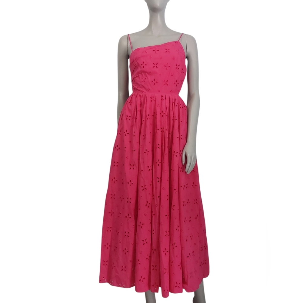 NWT J CREW COLLECTION Side Cut Out Eyelet Dress Size 2 Pink Halter Top